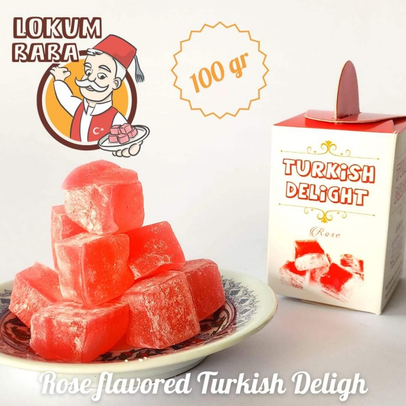 Turkish Delight - 100 Gr Rose Flavored