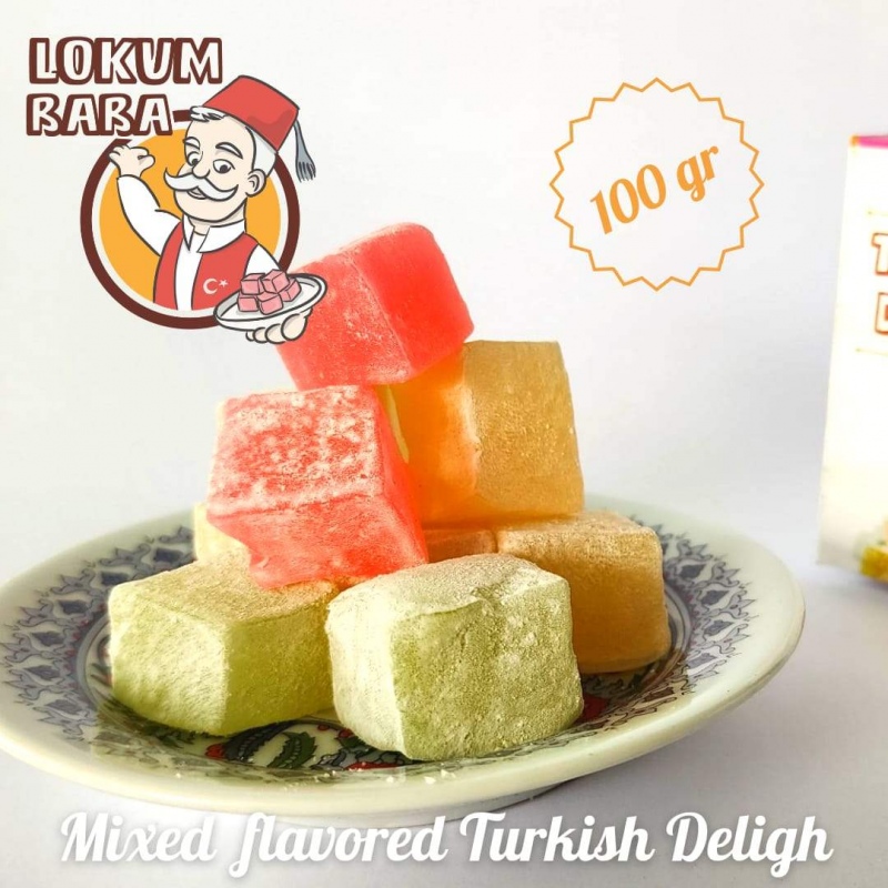 Turkish Delight - 100 Gr Mixed Flavored
